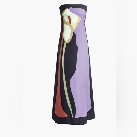 Commense Dresses & Skirts - Commense Purple and Black Abstract Maxi Dress